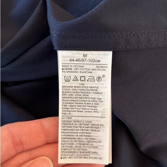 Banana Republic Womens Lightweight Shacket Size M Navy Utility Gorpcore Minimal - Picture 4 of 6